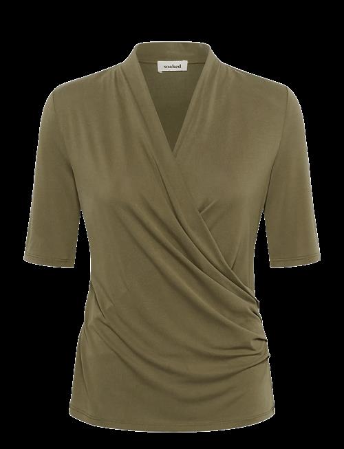 Soaked | Slcolumbine Wrap Blouse Ss | S