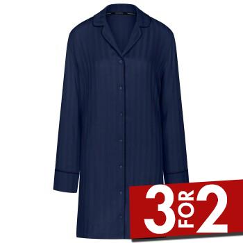 Triumph Amourette Jacquard NDW Nightdress Marineblå viskose 40 Dame