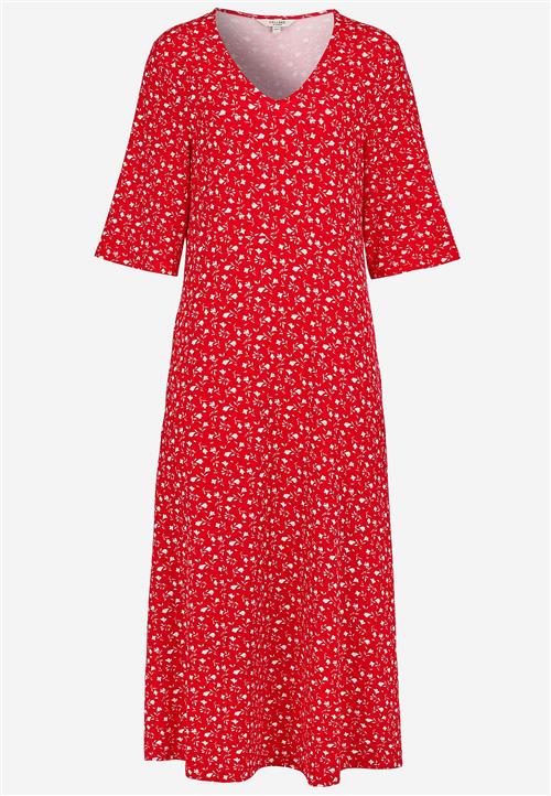 Cellbes of Sweden Jerseykjole med et blomstermønster og lommer