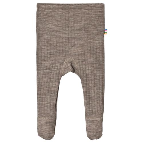 Joha Footed Leggings Sesame Melange Sesame Melange-50 cm Uld Beige  50 cm  Drenge, Piger