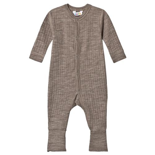 Joha 2-In-1 Heldragt Sesame Melange Sesame Melange-70 cm Uld Beige  70 cm  Drenge, Piger