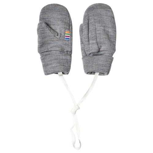 Joha Mittens Basic Lt. Grey Melange Lt. Grey Melange-70/80 cm Uld Grå  70/80 cm  Drenge, Piger