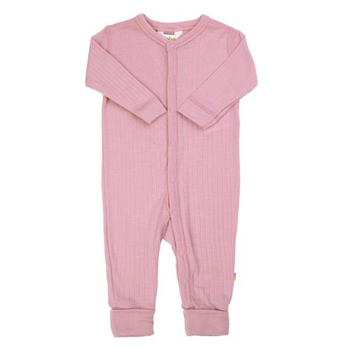 Joha Uld 2 I 1 Fod-jumpsuit Old Rose  Old Rose-50 cm Uld Lyserød  50 cm  Piger