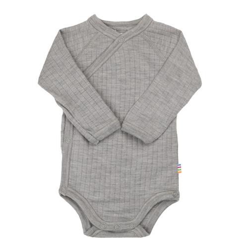 Joha Wrap-Around Body I Uld Lt. Grey Melange  Lt. Grey Melange-70 cm Uld Grå  70 cm  Drenge, Piger