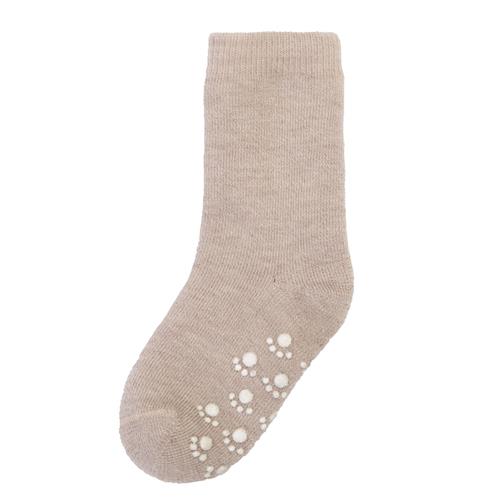 Joha Uldstrømpe Med Anti-slip Beige Melange  Beige Melange-23-26 EU  Beige  23-26 EU  Drenge, Piger