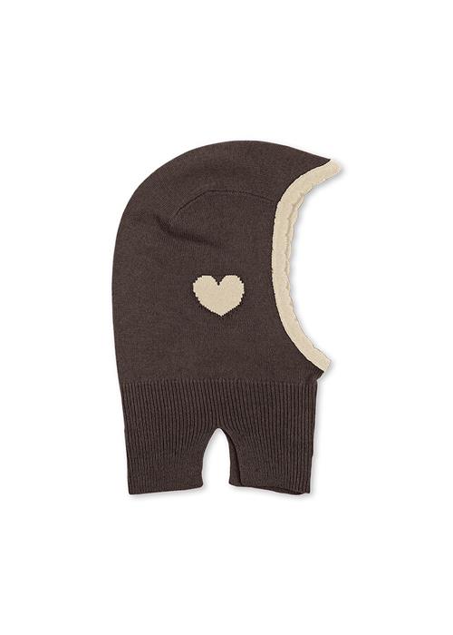 Konges Sløjd Collette Balaclava Chocolate Brown  Chocolate Brown-12-18M  Brun  12-18 måneder  Piger