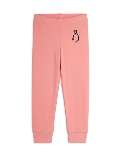Mini Rodini Penguin Emb Microfleece Trousers Pink Pink 68/74 cm  Lyserød  68/74 cm  Piger