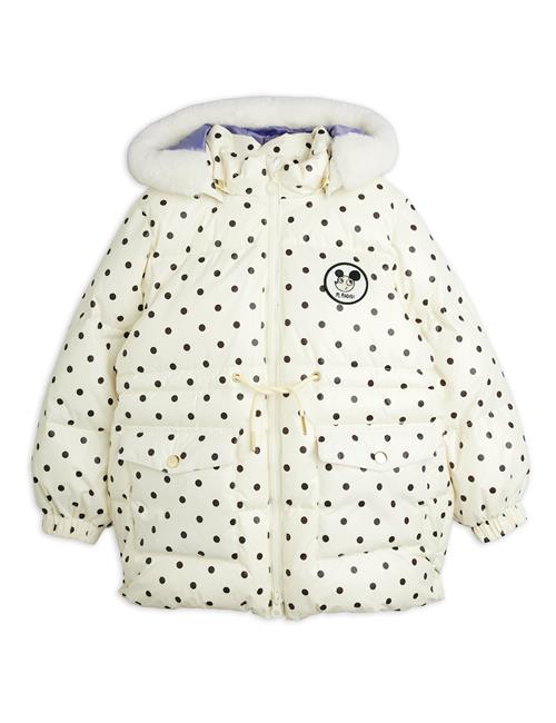 Mini Rodini Ritzratz Patch Heavy Puffer Off-white Off-white 140/146 cm  Hvid  140/146 cm  Drenge, Piger