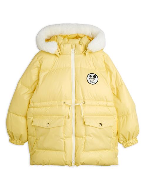 Mini Rodini Ritzratz Patch Heavy Puffer Yellow Yellow 116/122 cm  Gul  116/122 cm  Drenge, Piger