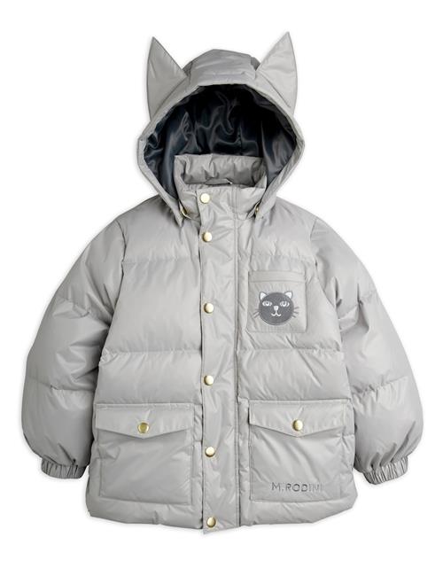 Mini Rodini Cat Ears Heavy Puffer Grey Grey 80/86 cm  Grå  80/86 cm  Drenge, Piger
