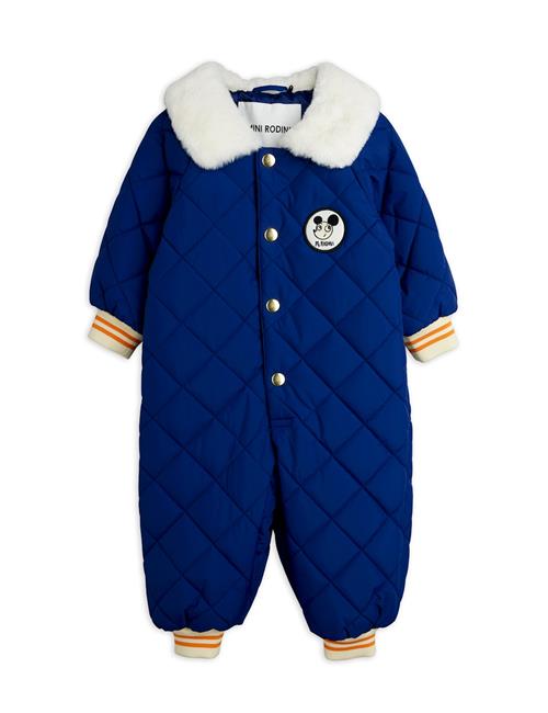 Mini Rodini Ritzratz Babyoveralls Blue  Blue 80/86 cm  Blå  80/86 cm  Drenge