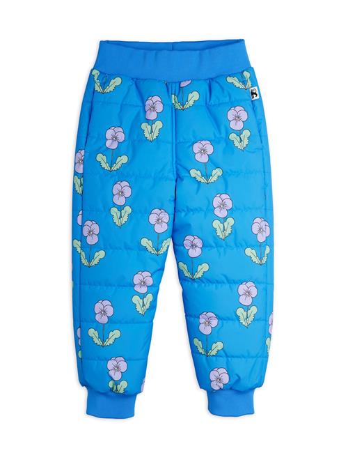 Mini Rodini Violas Aop Padded Outerwear Trousers Blue Blue 92/98 cm  Blå  92/98 cm  Drenge