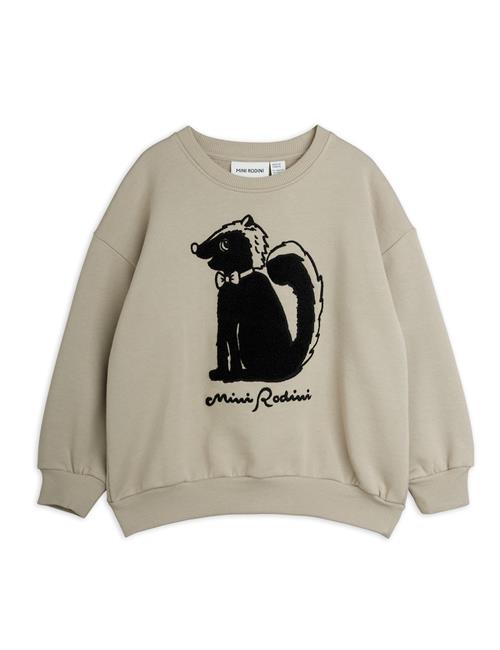 Mini Rodini Skunk Chenille Sweatshirt Grey Grey 116/122 cm  Grå  116/122 cm  Drenge, Piger