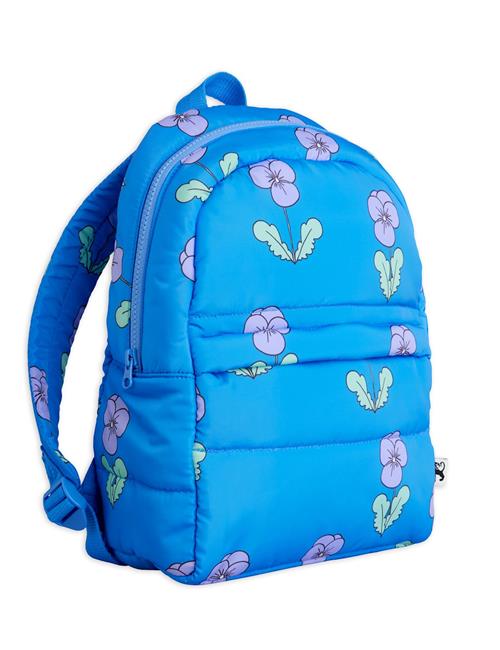 Mini Rodini Violas Aop Padded Backpack Blue Blue One Size  Blå  One Size  Drenge