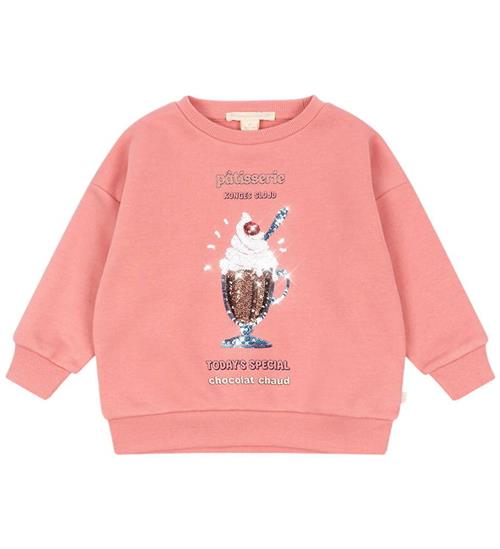Konges Sløjd Sweatshirt - Lou - Peach Blossom m. Pailletter