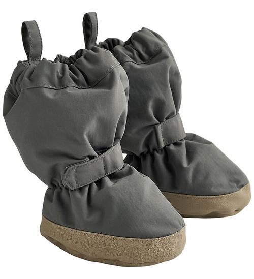 Wheat Overtrækssko m. Fleece - Dark Charcoal