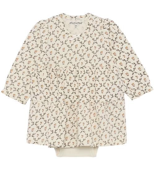 Minymo Kjolebody l/æ - AOP - Seedpearl