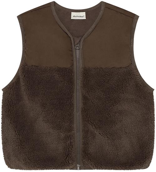 Minymo Fleecevest - Teddy - Chocolate Chip