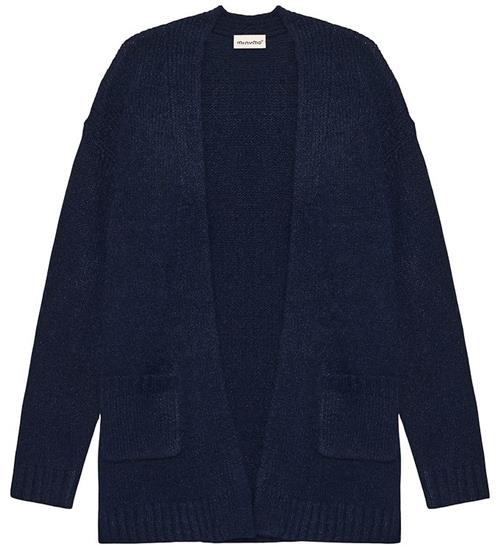 Minymo Cardigan - Strik - Long - Dark Sapphire