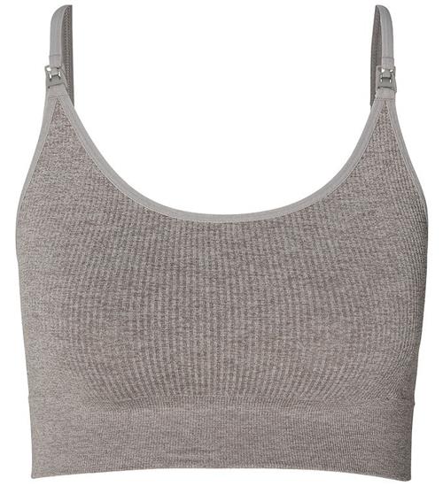 Noppies Amme Top - Rib - Seamless - Grey Melange