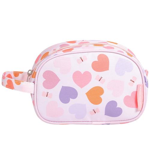 Se A Little Lovely Company Toilettaske - Hearts hos KidsWorld