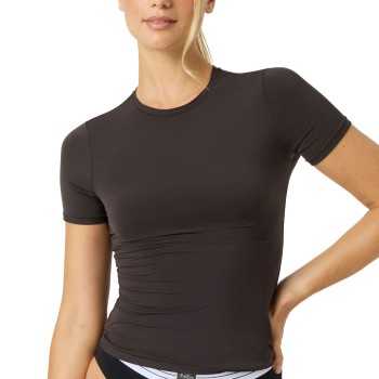 Björn Borg Comfort T-shirt Mørkbrun  Medium Dame