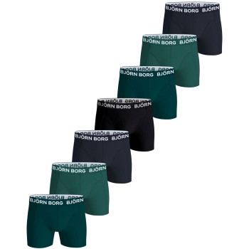 Björn Borg 7P Cotton Stretch Boxer Flerfarvet bomuld Large Herre