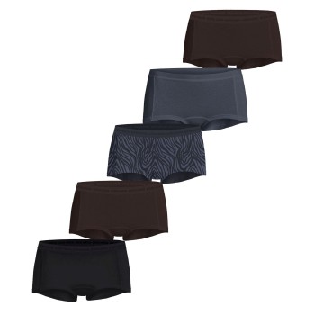 Björn Borg Trusser 5P Everyday Boxer Shorts Grå/Sort økologisk bomuld X-Large Dame