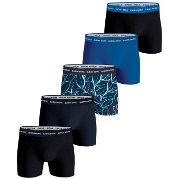 Björn Borg 10P Multi Cotton Stretch Boxer Sort/Blå bomuld Small Herre