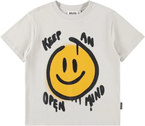 Molo Riley T-Shirts Short Sleeves Moon Moon 104 cm  Hvid  104 cm  Drenge