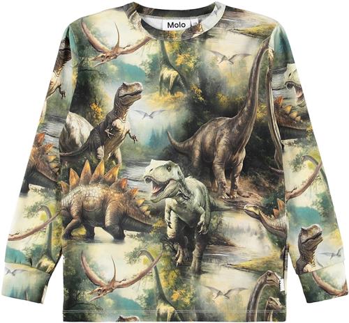 Molo Rill T-Shirts Long Sleeves Dino Harmony Dino Harmony 110 cm  Brun  110 cm  Drenge