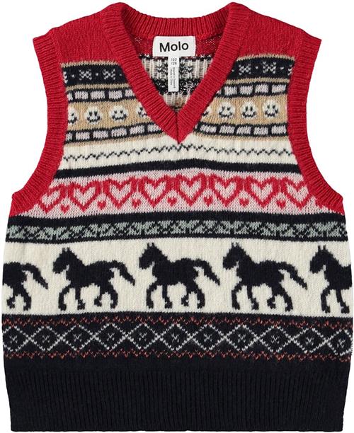 Molo Grace Vest Horse Gallop Horse Gallop 98/104 cm  Rød  98/104 cm  Piger