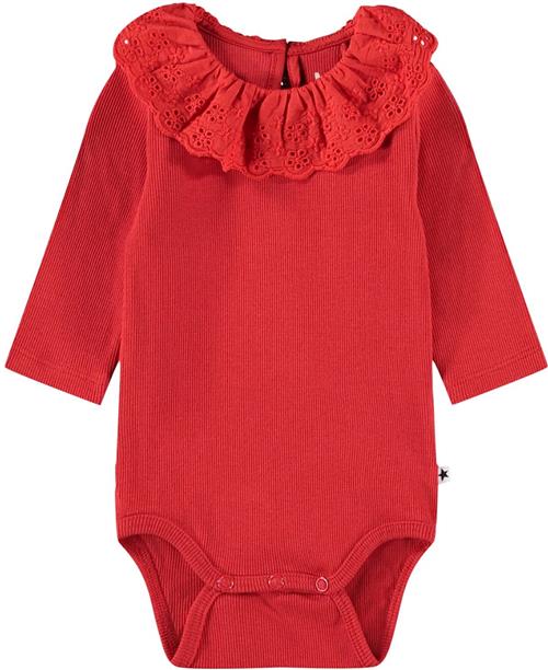 Molo Faye Bodystockings Ls Ruby Red Ruby Red 80 cm  Rød  80 cm  Piger