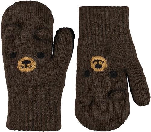 Molo Kenau Mittens Bark Brown Bark Brown 3-5 Y  Brun  3-5 år  Drenge, Piger