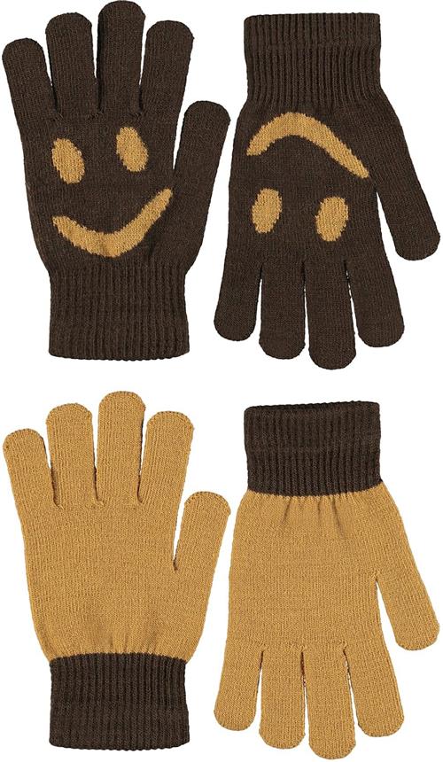 Molo Kello Gloves Bark Brown Bark Brown 8-16 Y  Brun  8-16 år  Drenge, Piger