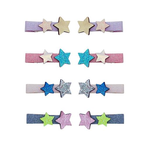 Mimi & Lula 8 Hair Clips - Teeny Weeny Star Teeny Weeny Star-One Size  Lyserød  One Size 3-8 Years Piger