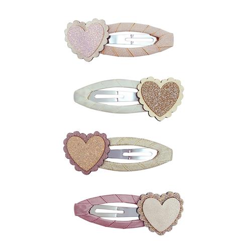 Mimi & Lula 4 Clic Clacs - Scalloped Heart Scalloped Heart-One Size  Lyserød  One Size 3-8 Years Piger