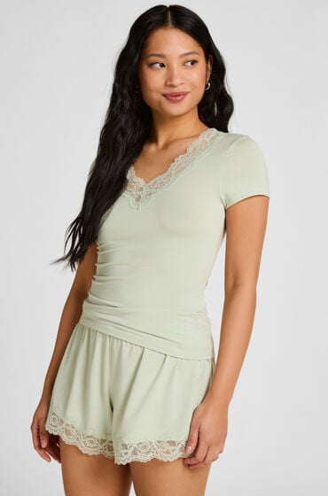 Hunkemöller Pyjamas Sæt Nana Grøn
