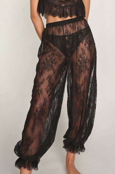 Hunkemöller Jogger Allover Lace Legacy Sort