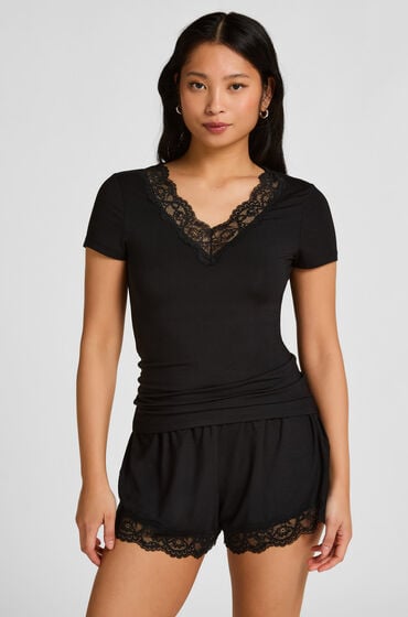Hunkemöller Pyjamas Sæt Nana Sort