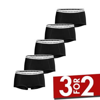 Björn Borg Trusser 5P Everyday Boxer Shorts Sort/Hvid økologisk bomuld X-Small Dame