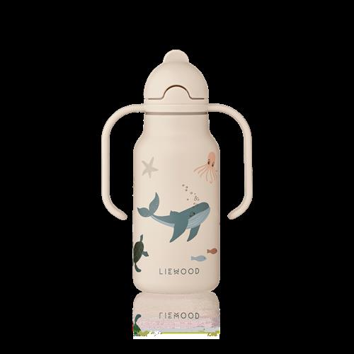 Liewood Kimmie Vandflaske Sea creature / Sandy  Sea Creature Sandy One Size  Beige  One Size  Drenge, Piger
