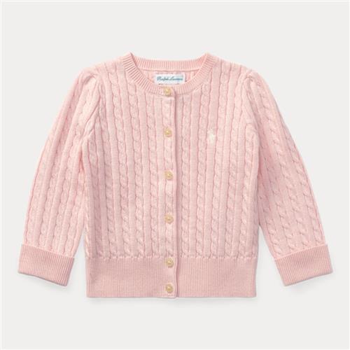Ralph Lauren Cardigan Hint Of Pink  Hint Of Pink 6 months  Lyserød  6 måneder  Piger