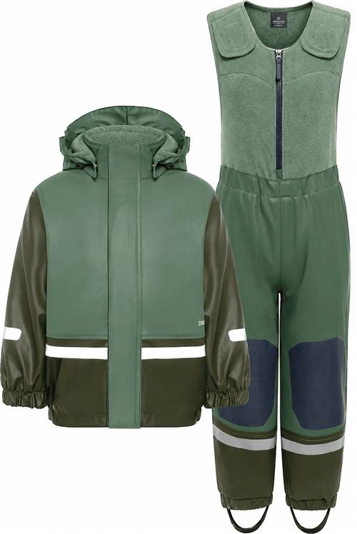 Didriksons Boardman Regnsæt Dark Moss  Dark Moss 110 cm  Grøn  110 cm  Drenge, Piger