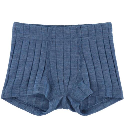 Joha Boxershorts - Uld/Silke - Blåmeleret
