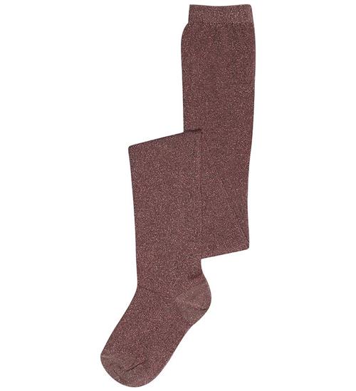MP Strømepebukser m. Glitter - Rose Taupe