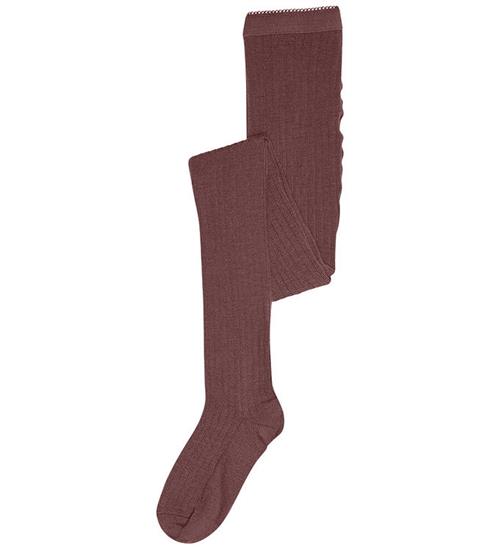 MP Strømpebukser - Uld - Rib - Rose Taupe