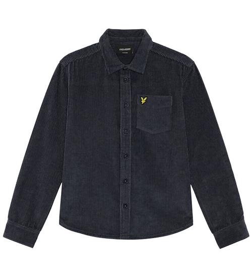 Lyle & Scott Skjorte - Fløjl - Dark Navy