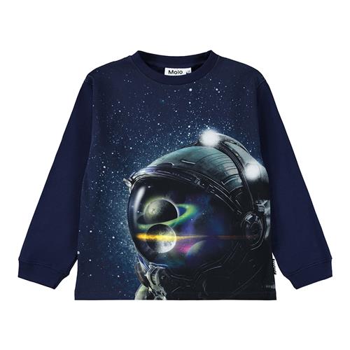 Molo Rube T-shirt Med Lange Ærmer In Space  In Space 128 cm  Blå  128 cm  Drenge
