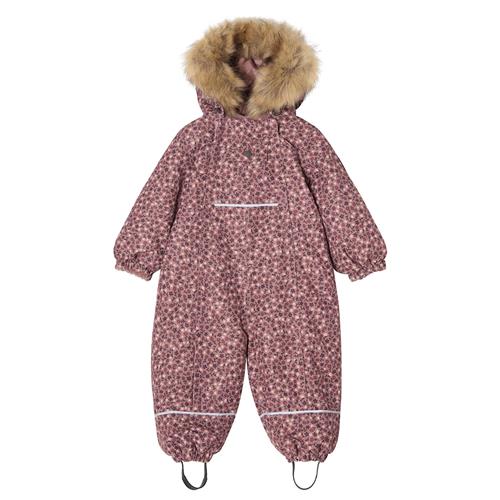 Kuling Val D'Isere Vinteroveralls Lilac Flower  Lilac Flower-98 cm  Lilla  98 cm  Drenge, Piger